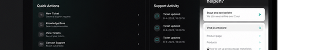SYK support dashboard screenshot